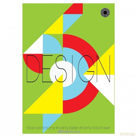 Blok techniczny A4/20K biały+kolor Design (10 szt)
