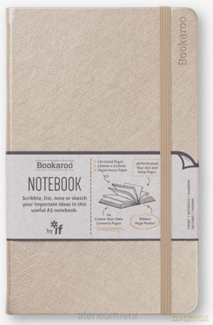 Bookaroo Notatnik Journal A5 - Złoty