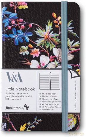Bookaroo Notatnik Journal A6 Kilburn Black Floral