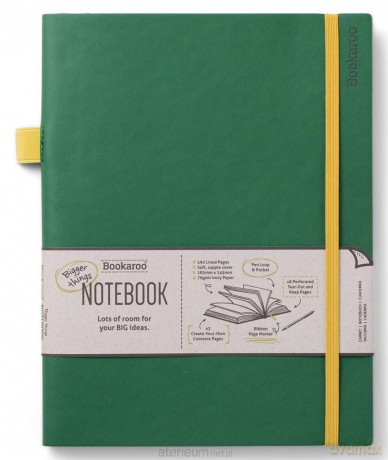 Bookaroo Notatnik Journal duży - Ciemna zieleń