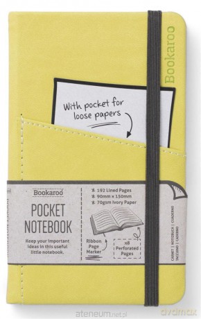 Bookaroo Notatnik Journal Pocket A6 - Limonkowy