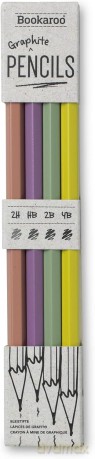 Bookaroo Ołówki - Pastelowe (4 sztuki)
