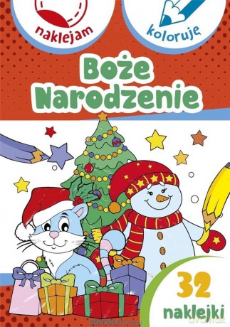 Boże Narodzenie. Naklejam i koloruję [KSIĄŻKA]