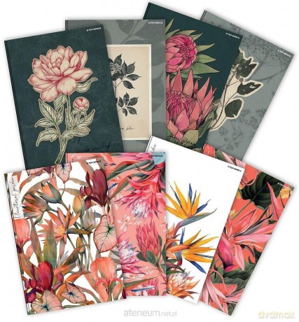 Brulion A5/96K kratka Flowers (5 szt)