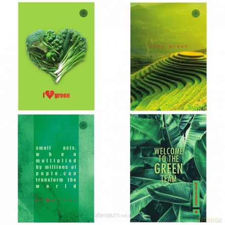 Brulion A5/96K kratka Think Green (5 szt)