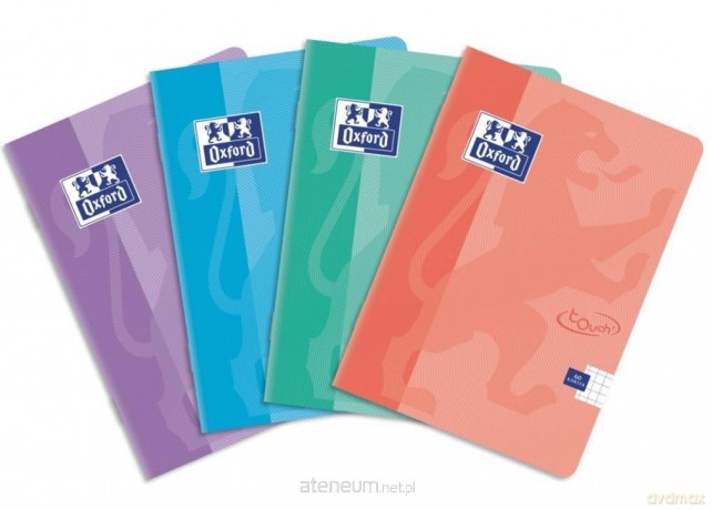Brulion A5/96K kratka Touch Pastel (5 szt) OXFORD