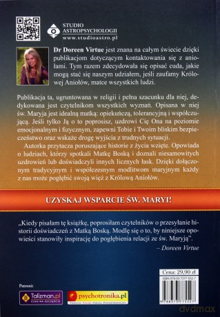 Św. Maryja Królowa Aniołów. Jak uzyskac jej wsparcie - Doreen Virtue [KSIĄŻKA]