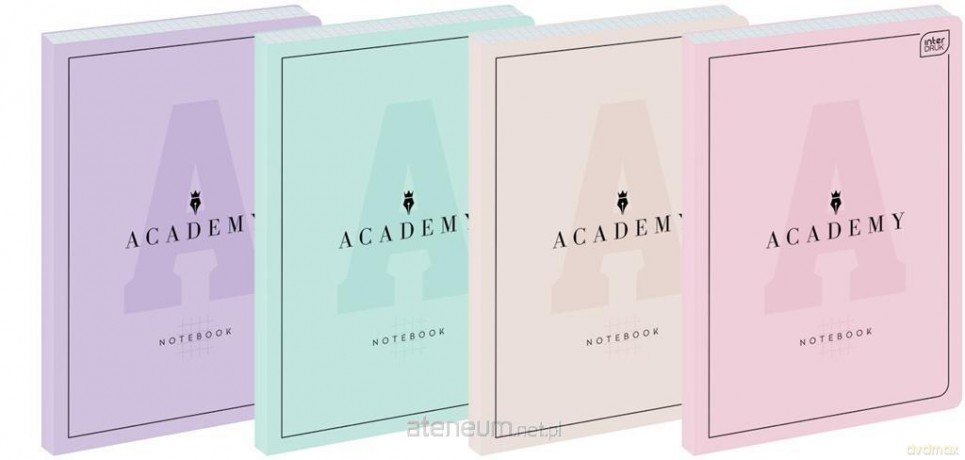 Brulion B5/128K kratka Academy Pastel (5 szt)