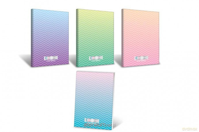 Brulion B5/160K kratka Ombre Powder pastel (4 szt)