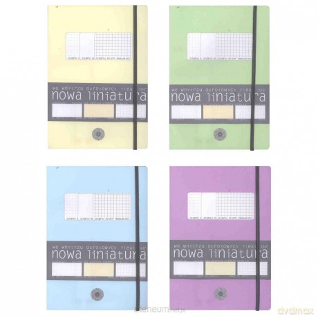 Brulion B5/96K Flexi pastel 3LIN (10 szt)
