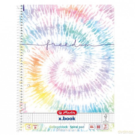 Brulion na spirali A4/80K kr New Batik FL (5 szt)