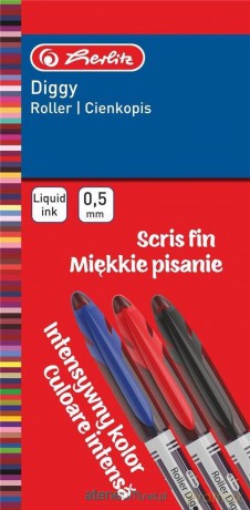 Cienkopis Diggy 0,5 MM niebieski (12 szt)