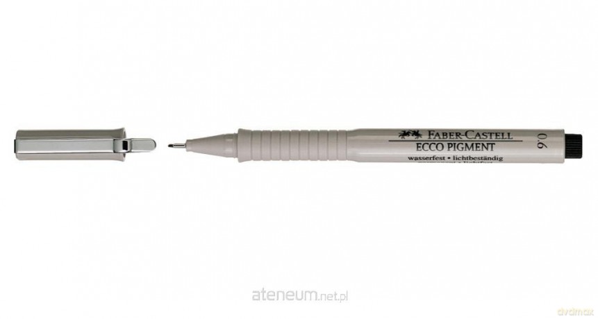 Cienkopis Ecco Pigment 0,6mm czarny (10 szt)