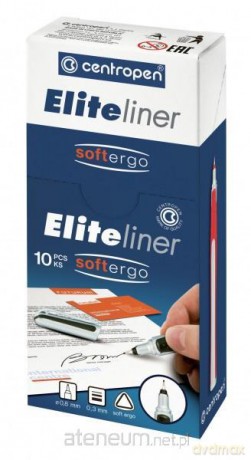 Cienkopis Elite Liner czerwony (10 szt)