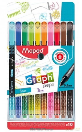 Cienkopis Graph Peps Deco 10 kolorów