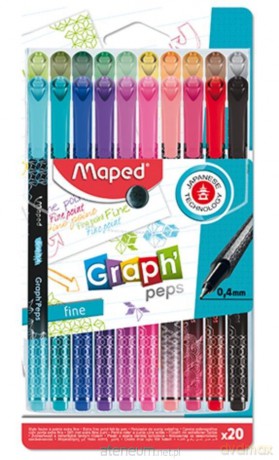 Cienkopis Graph Peps Deco 20 kolorów