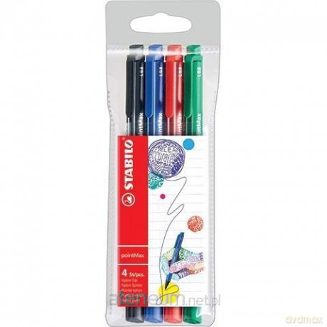 Cienkopis Pointmax etui 4 kolory
