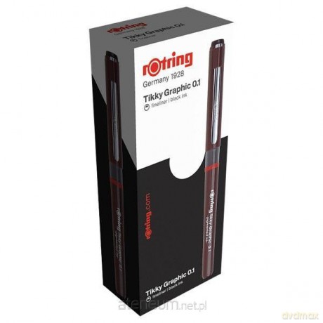 Cienkopis Tikky 0,1mm czarny (12 szt)