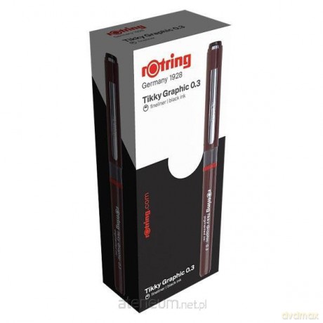 Cienkopis Tikky 0,3mm czarny (12 szt)