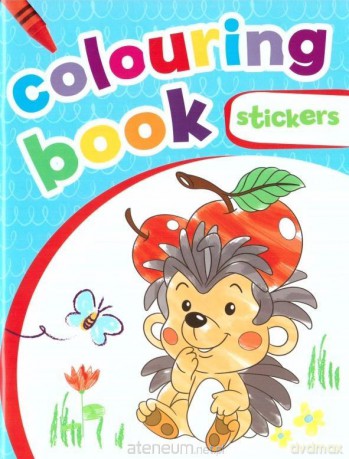 Colouring book z naklejkami. Niebieska [KSIĄŻKA]