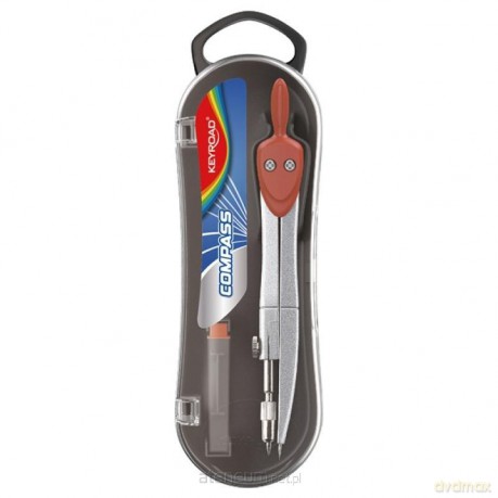 Cyrkiel metalowy w etui z grafitami MIX