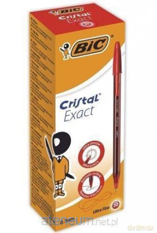 Długopis Cristal Exact czerwony (20 szt)