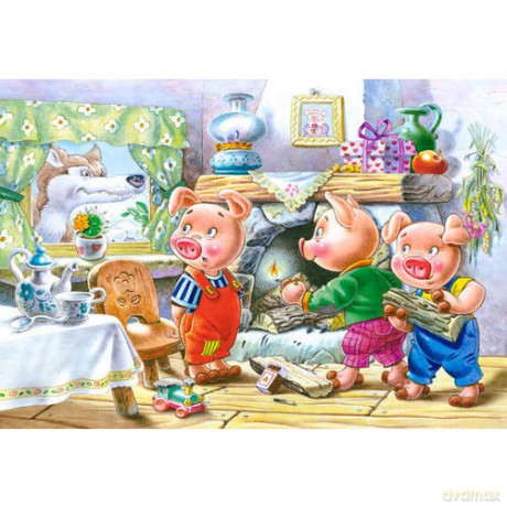 CASTOR 24 MINI Trzy świnki A-02405-B [PUZZLE]