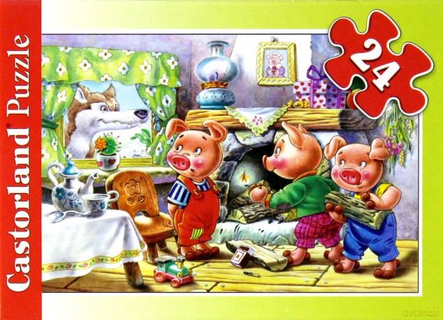 CASTOR 24 MINI Trzy świnki A-02405-B [PUZZLE]