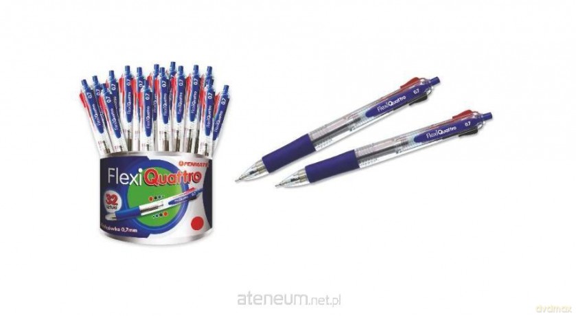 Długopis Flexi Quattro czterokolorowy (32 szt)