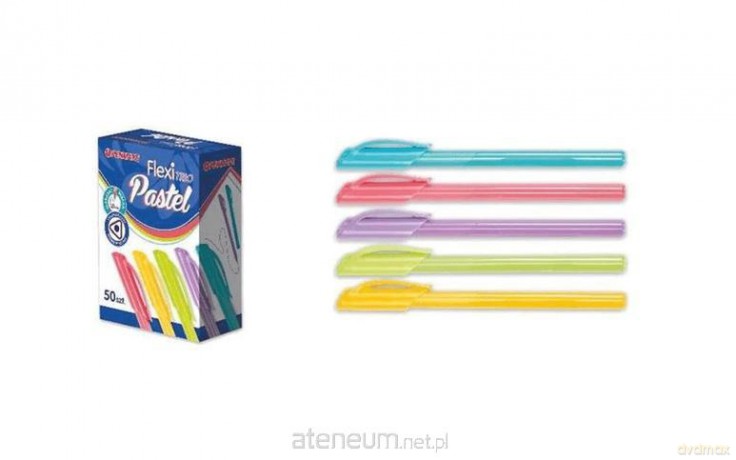 Długopis Flexi Trio Pastel niebieski (50 szt)