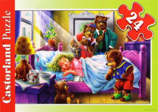 CASTOR 24 MINI Dziewczynka i trzy misie A-02405-B [PUZZLE]