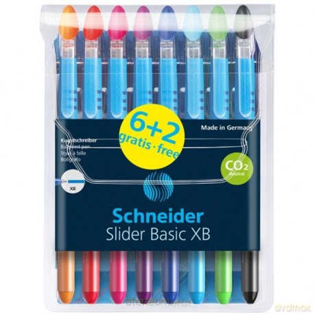 Długopis Slider Basic XB 6+2 kolory