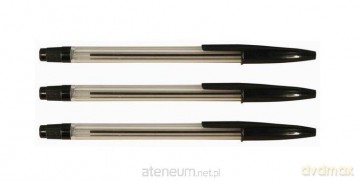 Długopis Stick czarny 50 szt