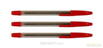 Długopis Stick czerwony (50 szt)