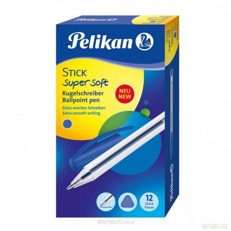Długopis Stick super soft K86 niebieski (12 szt)