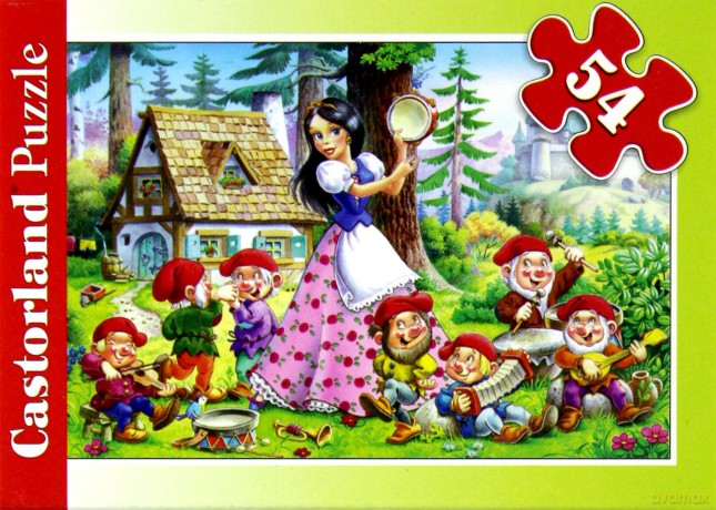 CASTOR 54 MINI Królewna śnieżka i 7 krasnoludków A-08521-B [PUZZLE]