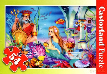 CASTOR 54 MINI Mała Syrenka i król A-08521-B [PUZZLE]