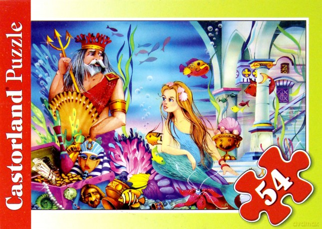 CASTOR 54 MINI Mała Syrenka i król A-08521-B [PUZZLE]