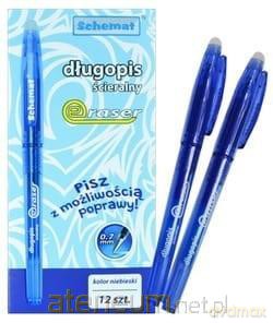 Długopis ścieralny niebieski (12 szt)