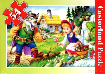 CASTOR 54 MINI Kapturek i wilk A-08521-B [PUZZLE]