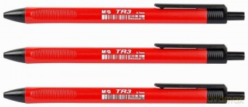 Długopis TR3 Plus semi czerwony (40 szt)