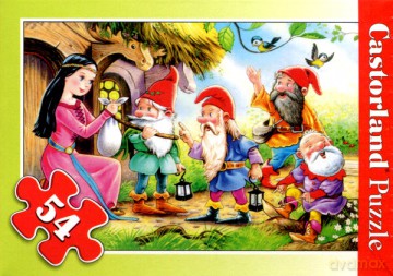 CASTOR 54 MINI Królewna i krasnoludki A-08521-B [PUZZLE]