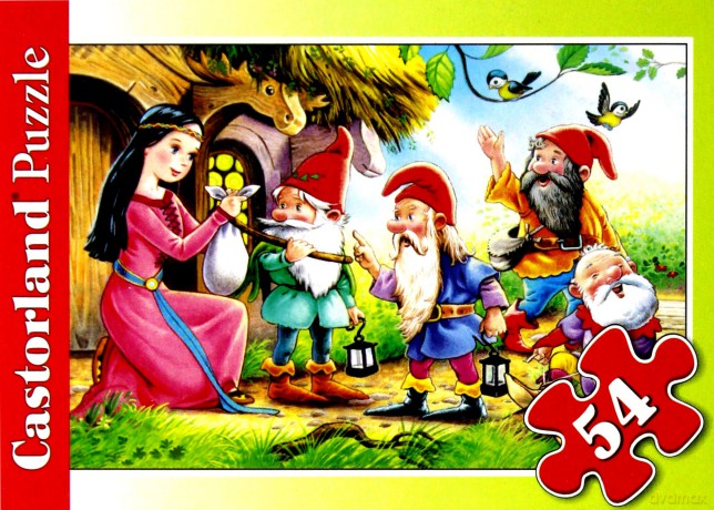 CASTOR 54 MINI Królewna i krasnoludki A-08521-B [PUZZLE]
