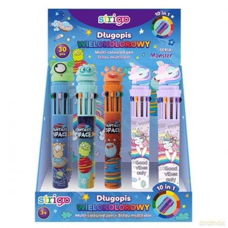 Długopis wielokolorowy Monster&Unicorn (30 szt)