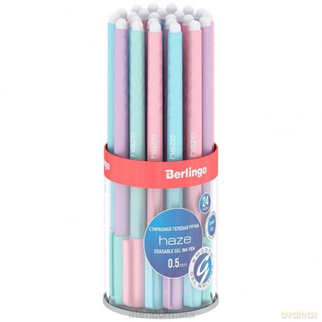Długopis wymazyw. żelowy nieb. 0,5mm Haze (24 szt)