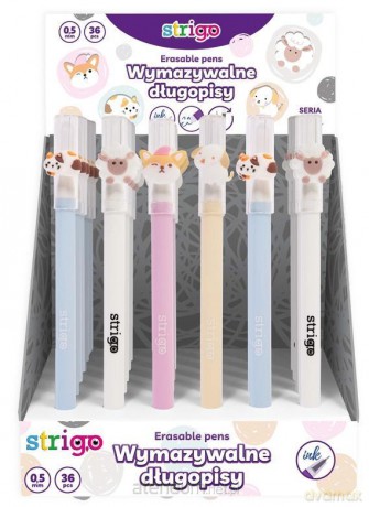 Długopis wymazywalny Strigo Pets (36 szt)