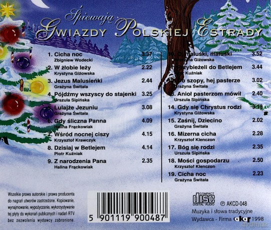 Gwiazdy polskiej estrady - Kolędy [CD]