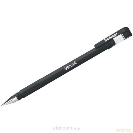 Długopis żelowy czarny 0,5mm Velvet (12 szt)