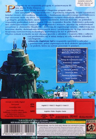 Atlantyda: Zaginiony ląd (Disney) [DVD]