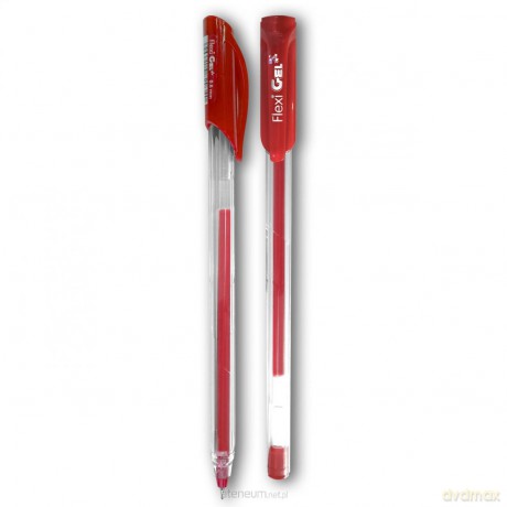 Długopis żelowy Flexi Abra Gel czerwony (12 szt)